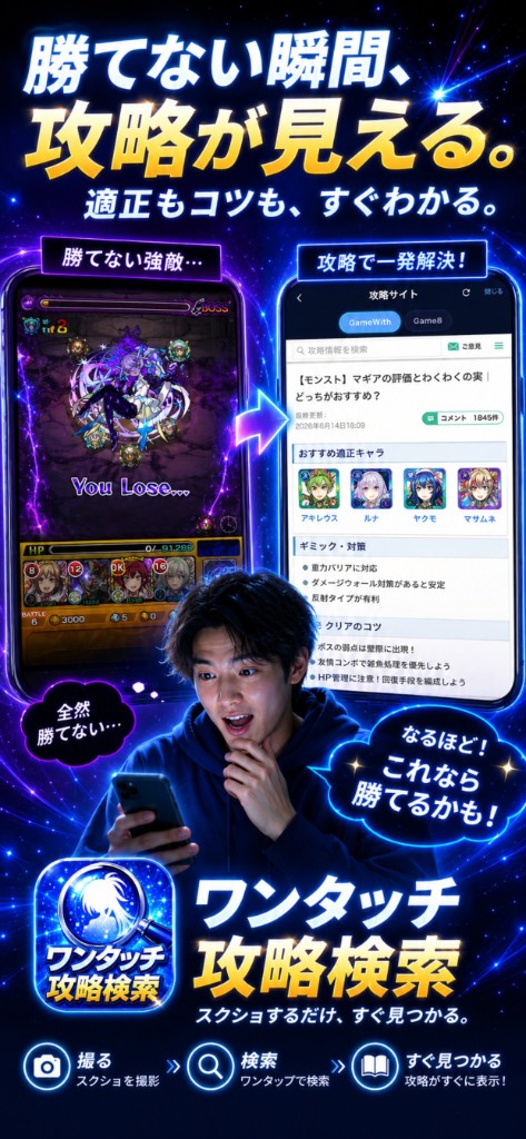 勝てない瞬間に攻略が見える。適正もコツもすぐわかる。